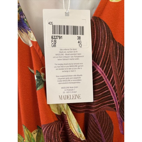 Madeleine Fun Floral Long Sleeved Dress Size 10 NWT - Picture 5 of 9